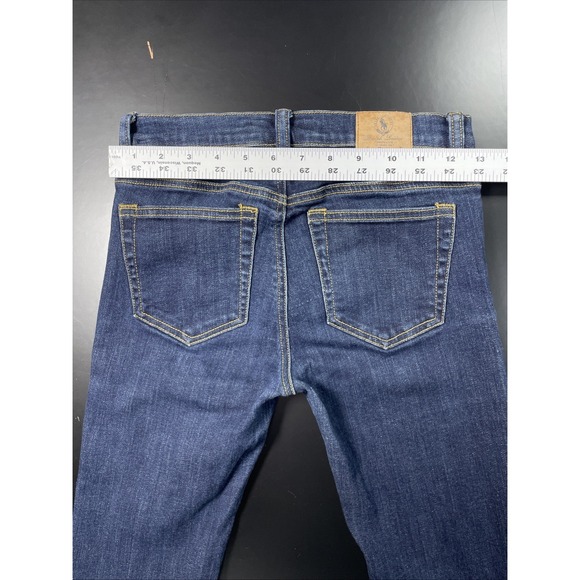 Ralph Lauren Sport Women's Stretch Jeans Size 27x31 Dark Wash Denim - Picture 5 of 8